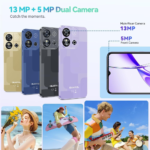 C57S Cell Phone Android 14 Smartphones - 8GB RAM 64/128GB ROM Mobile Phones, 6.52 Inch HD+, 4300 Mah Smartphone for Teenagers, Octa-Core, 13 MP + 5 MP Cell Phones Dual SIM 4G T-Mobile Phone - Image 7