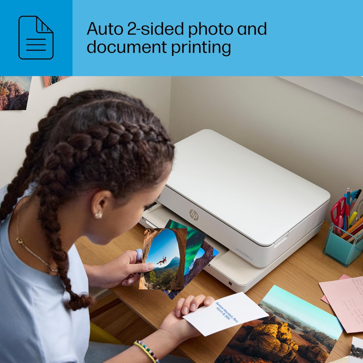 Envy 6155E Wireless All-In-One Color Inkjet Printer, Print, Scan, Copy, Duplex Printing Best-For-Home, 3 Months of Ink Included (714L5A) - Image 13