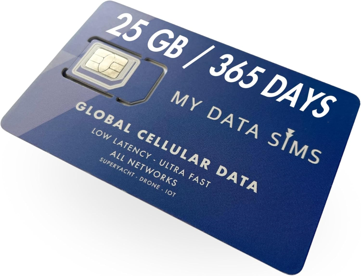 Prepaid SIM Card, 25 GB/365 Days, Data Only SIM Card, 4G LTE & 5G on Verizon, T Mobile & ATT Network, USA to International Coverage, for Unlocked Phone, Security Camera, Any Iot Device - Image 1